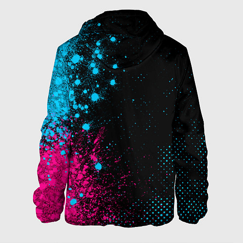 Мужская куртка Die Antwoord - neon gradient: по-вертикали / 3D-Черный – фото 2