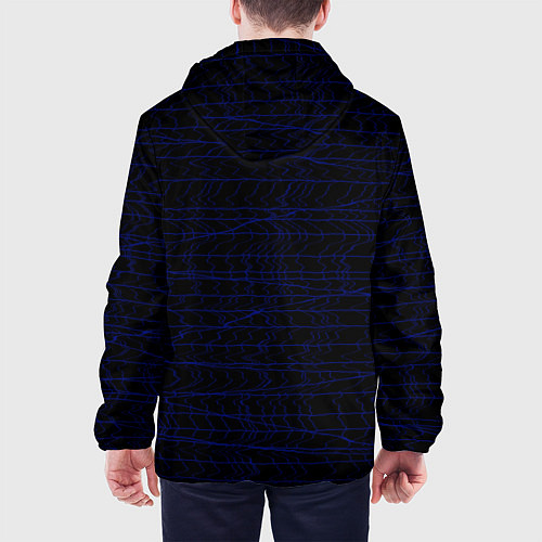 Мужская куртка Текстура черно-синий / 3D-Черный – фото 4