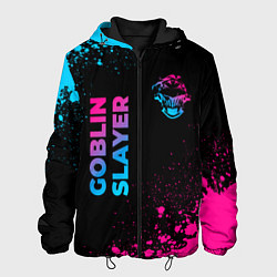 Мужская куртка Goblin Slayer - neon gradient: надпись, символ