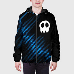Куртка с капюшоном мужская Babymetal звуковая волна, цвет: 3D-черный — фото 2