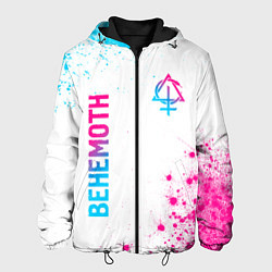 Мужская куртка Behemoth neon gradient style: надпись, символ