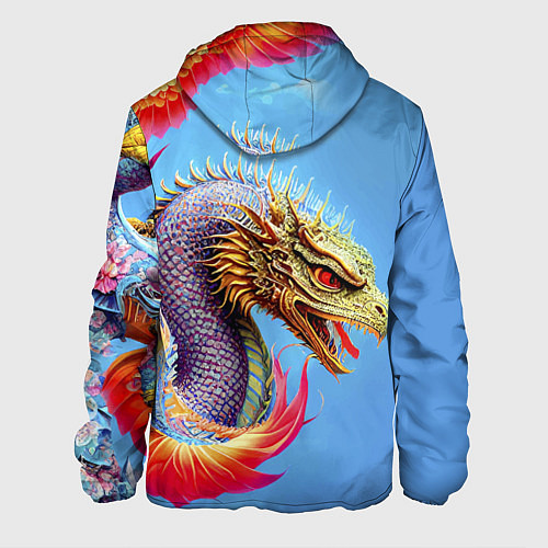 Мужская куртка Dragon - irezumi - tattoo - Japan / 3D-Белый – фото 2