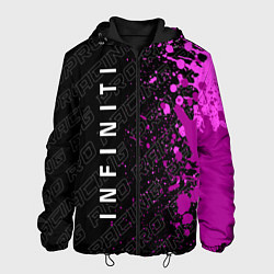 Куртка с капюшоном мужская Infiniti pro racing: по-вертикали, цвет: 3D-черный