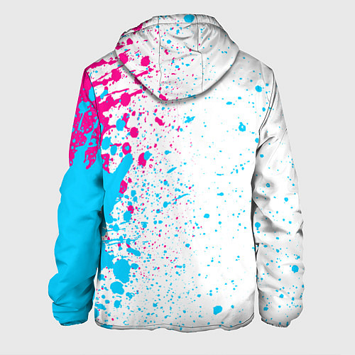 Мужская куртка Akira neon gradient style: по-вертикали / 3D-Черный – фото 2