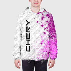 Куртка с капюшоном мужская Chery pro racing: по-вертикали, цвет: 3D-белый — фото 2