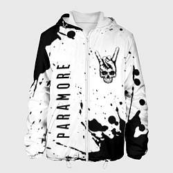 Мужская куртка Paramore и рок символ на светлом фоне