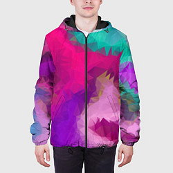 Куртка с капюшоном мужская Pinky spirit, цвет: 3D-черный — фото 2
