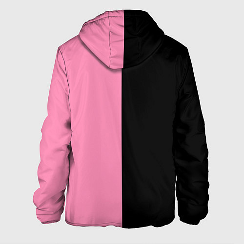 Мужская куртка Группа Black pink на черно-розовом фоне / 3D-Белый – фото 2