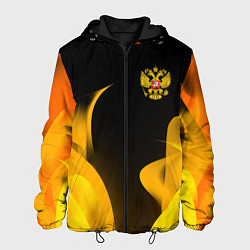 Куртка с капюшоном мужская Russian style fire, цвет: 3D-черный