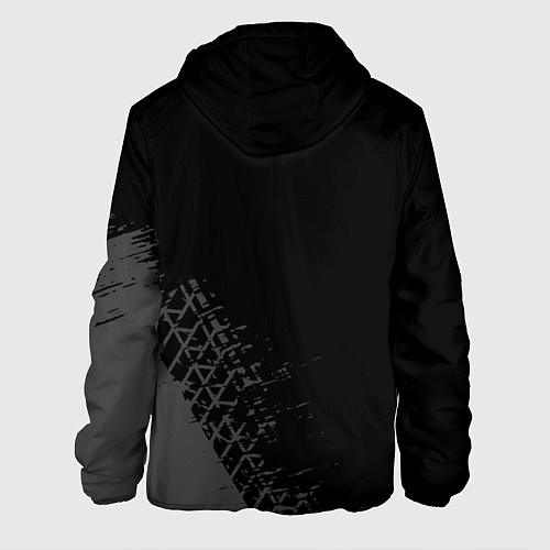 Мужская куртка Mazda speed на темном фоне со следами шин: надпись / 3D-Черный – фото 2