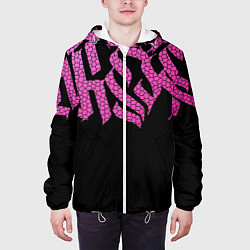 Куртка с капюшоном мужская Граффити буквы, цвет: 3D-белый — фото 2
