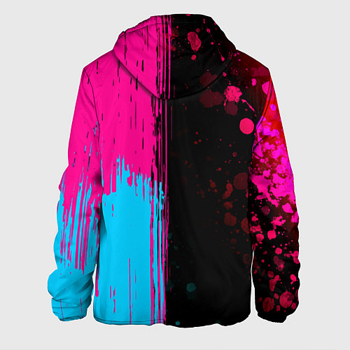 Мужская куртка Paramore - neon gradient: по-вертикали / 3D-Черный – фото 2