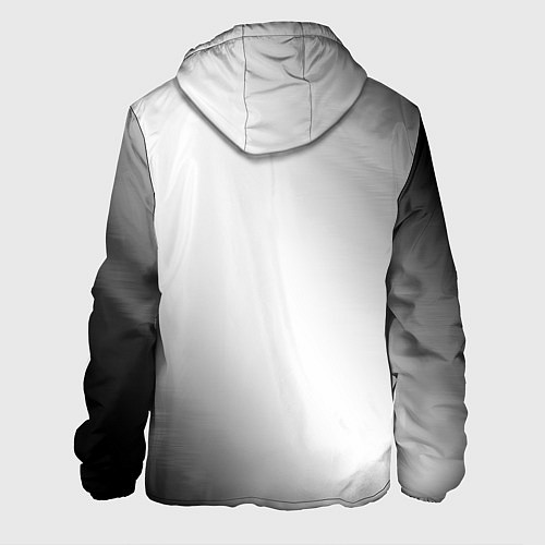 Мужская куртка CreepyPasta glitch на светлом фоне: по-вертикали / 3D-Белый – фото 2