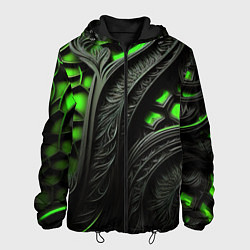 Мужская куртка Green black abstract