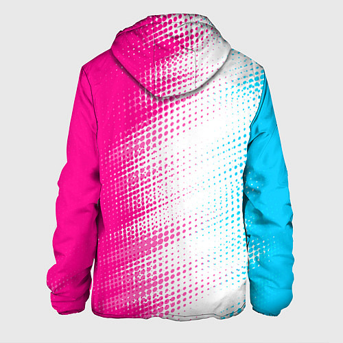 Мужская куртка Porsche neon gradient style: по-вертикали / 3D-Черный – фото 2