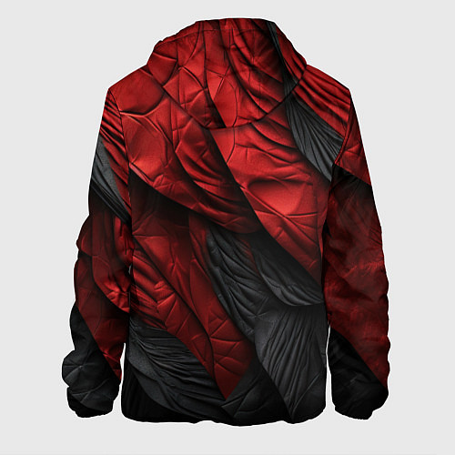 Мужская куртка Red black texture / 3D-Черный – фото 2