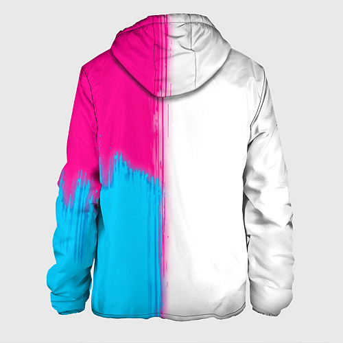 Мужская куртка Roblox neon gradient style: по-вертикали / 3D-Черный – фото 2