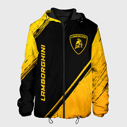Мужская куртка Lamborghini - gold gradient: надпись, символ