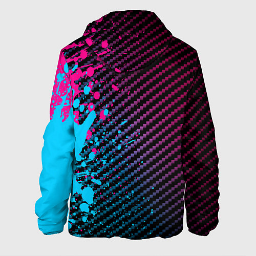 Мужская куртка BYD - neon gradient: по-вертикали / 3D-Черный – фото 2