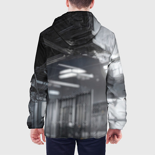 Мужская куртка Ксеноморф киборг / 3D-Черный – фото 4