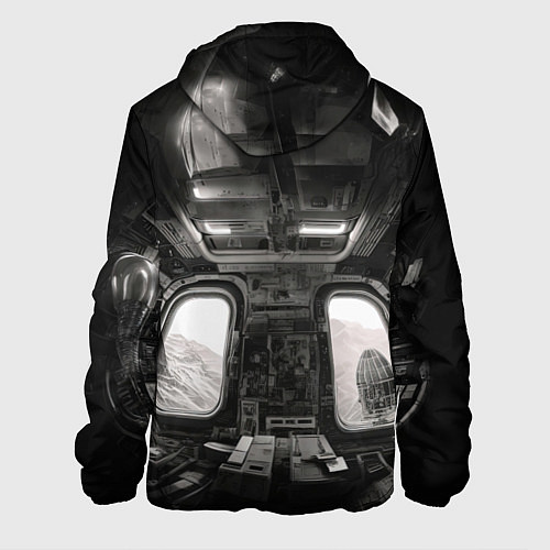 Мужская куртка Ксеноморф в каюте космического корабля / 3D-Белый – фото 2