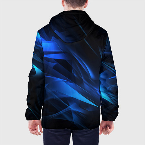 Мужская куртка Black blue texture / 3D-Черный – фото 4