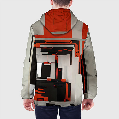 Мужская куртка Футуристические андроиды / 3D-Черный – фото 4