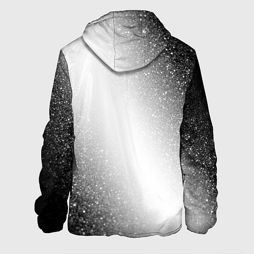 Мужская куртка In Flames glitch на светлом фоне: надпись, символ / 3D-Белый – фото 2