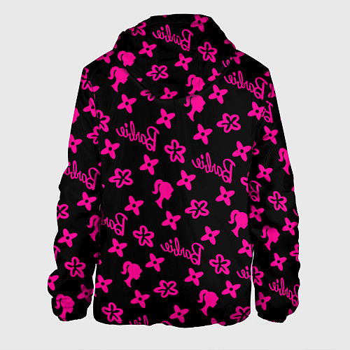 Мужская куртка Барби паттерн черно-розовый / 3D-Черный – фото 2
