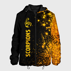 Мужская куртка Scorpions - gold gradient: по-вертикали