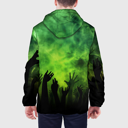 Мужская куртка Зомби вечеринка / 3D-Черный – фото 4