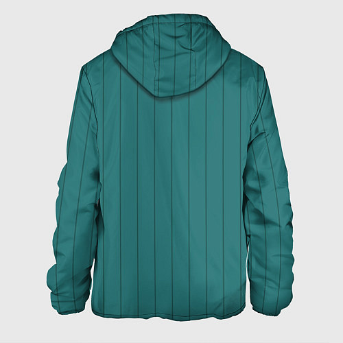 Мужская куртка Полосатый благородны зелёный / 3D-Черный – фото 2