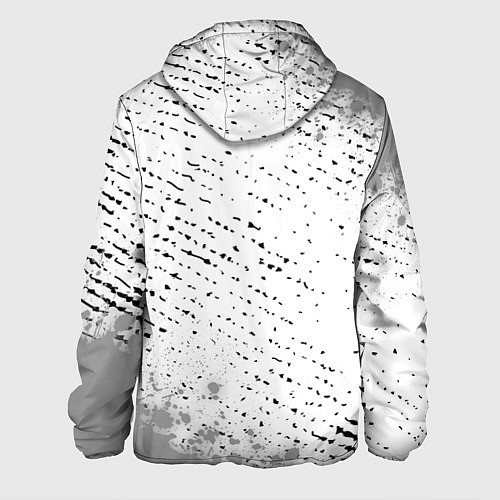 Мужская куртка Death Stranding glitch на светлом фоне: надпись, с / 3D-Белый – фото 2