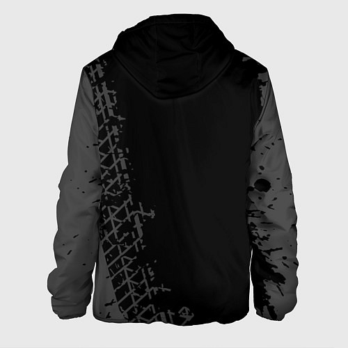 Мужская куртка Daewoo speed на темном фоне со следами шин: по-вер / 3D-Черный – фото 2
