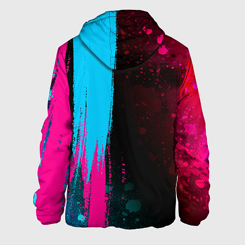 Мужская куртка Berserk - neon gradient: по-вертикали / 3D-Черный – фото 2