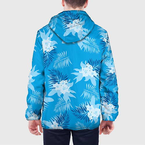 Мужская куртка Цветочный паттерн - GTA vice city / 3D-Черный – фото 4