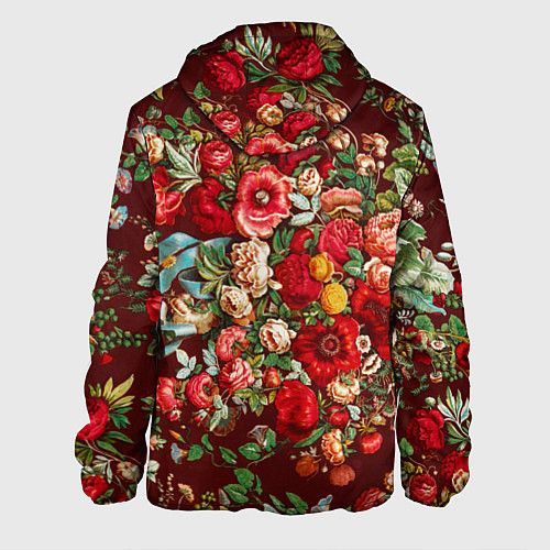 Мужская куртка Платок цветочный узор / 3D-Белый – фото 2