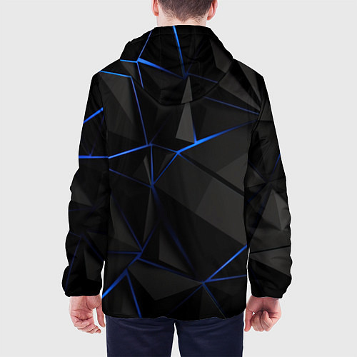 Мужская куртка Black blue style / 3D-Черный – фото 4
