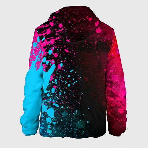 Мужская куртка Behemoth - neon gradient: по-вертикали / 3D-Черный – фото 2