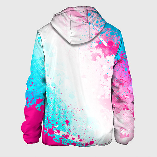 Мужская куртка The Offspring neon gradient style: надпись, символ / 3D-Черный – фото 2