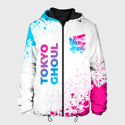 Мужская куртка Tokyo Ghoul neon gradient style: надпись, символ