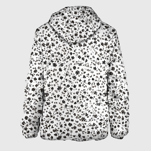 Мужская куртка Маленькие цветочки паттерн / 3D-Белый – фото 2