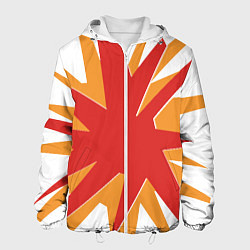 Куртка с капюшоном мужская Символ Корфу - Греция, цвет: 3D-белый
