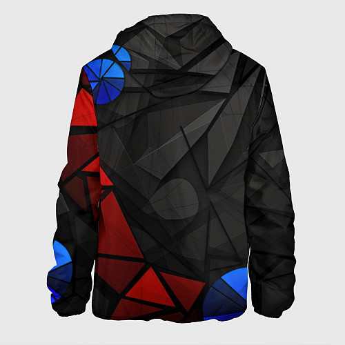 Мужская куртка Black blue red elements / 3D-Черный – фото 2