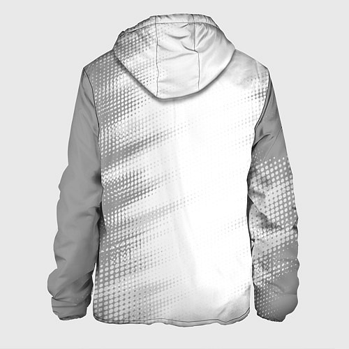 Мужская куртка Evangelion glitch на светлом фоне: по-вертикали / 3D-Белый – фото 2