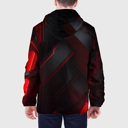 Мужская куртка Красная бесконечность / 3D-Черный – фото 4
