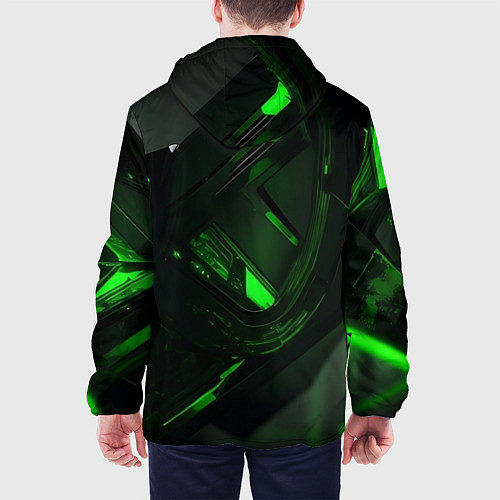 Мужская куртка Токсичная абстрактность / 3D-Черный – фото 4