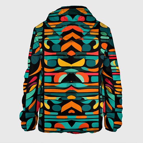 Мужская куртка Абстрактный красочный паттерн - мода / 3D-Черный – фото 2
