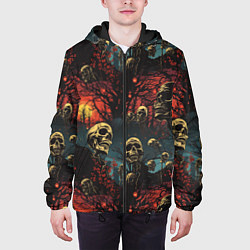Куртка с капюшоном мужская Нечистый дух, цвет: 3D-черный — фото 2