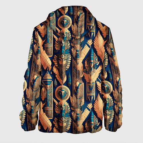 Мужская куртка Золотые узоры Египта и Рима / 3D-Белый – фото 2